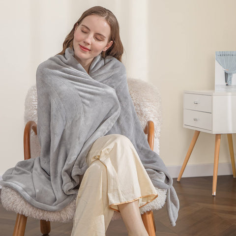 MIZZEO Electric Heated Blanket Throw