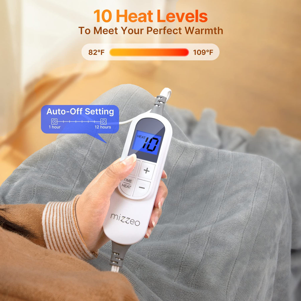 MIZZEO Electric Heated Blanket Throw MIZZEOstore