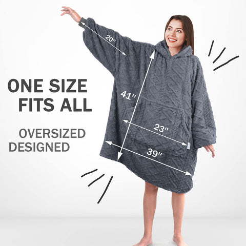 Mizzeo Oversized Light Microfiber Wearable Blanket