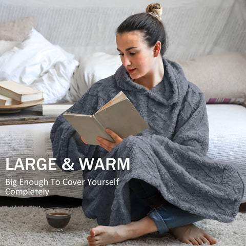 Mizzeo Oversized Light Microfiber Wearable Blanket